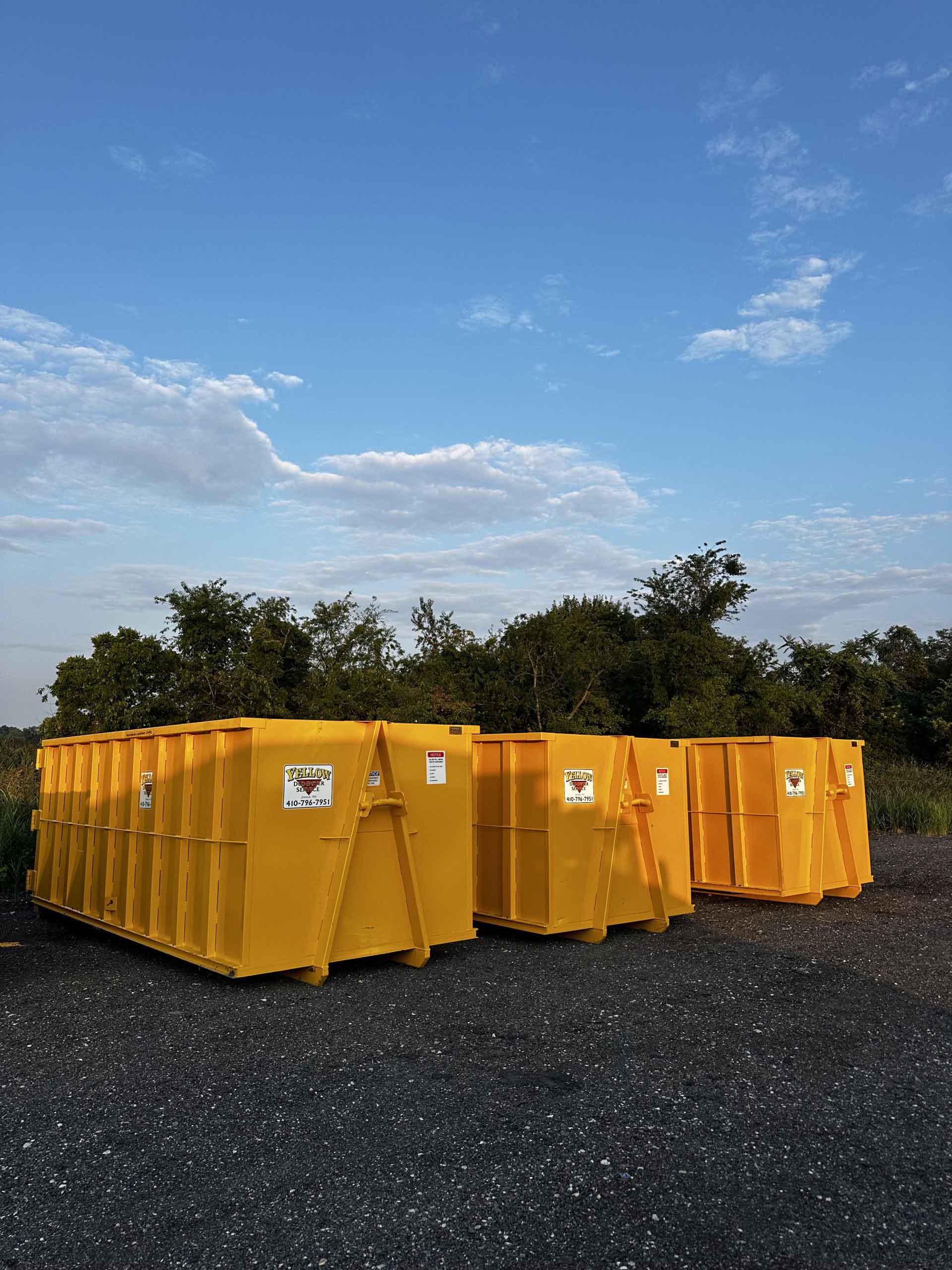 Residential Dumpster Rental 3 Yellow Dumpster Service
